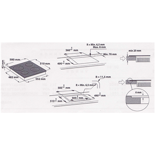 Built-in ceramic hob Whirlpool