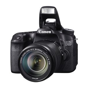 DSLR camera EOS 70D + EF-S 18-135mm lens, Canon