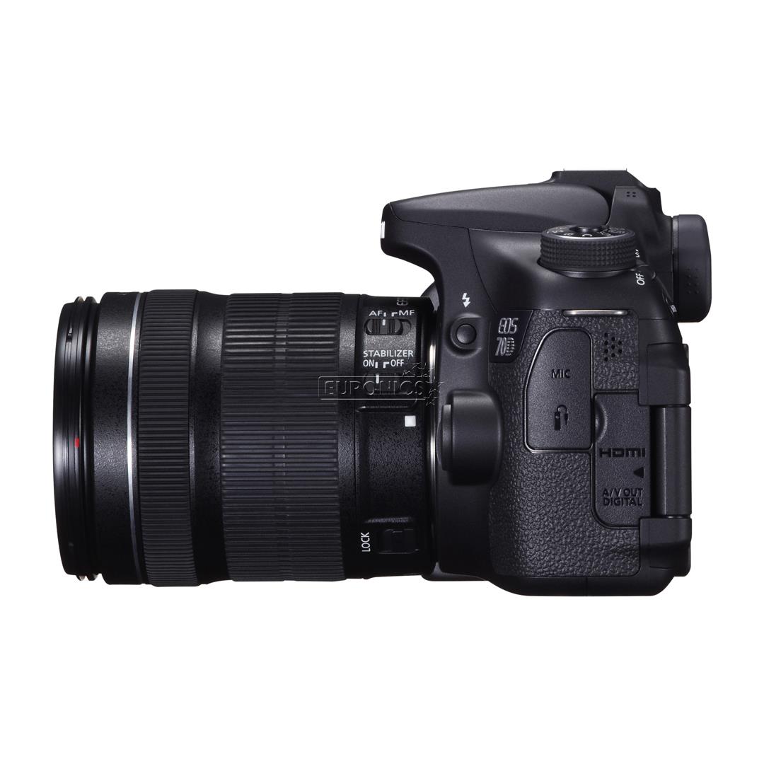 Peegelkaamera EOS 70D + EF-S 18-135mm objektiiv, Canon