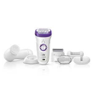 Epilator Silk-épil 9 + face cleansing brush, Braun