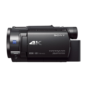 4K Ultra HD videokaamera Handycam FDR-AX33, Sony