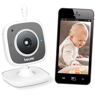 Beurer, Wifi, white/grey - Baby monitor