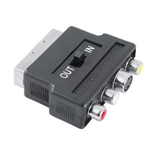 Adapter SCART -- 3x RCA / S-Video Hama