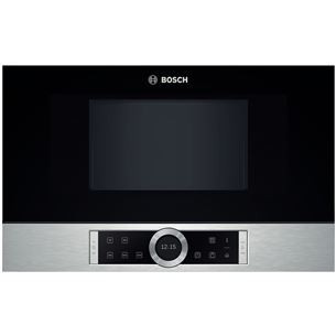 Bosch, 21 L, 900 W, vasaku käega avanev, roostevaba teras - Integreeritav mikrolaineahi