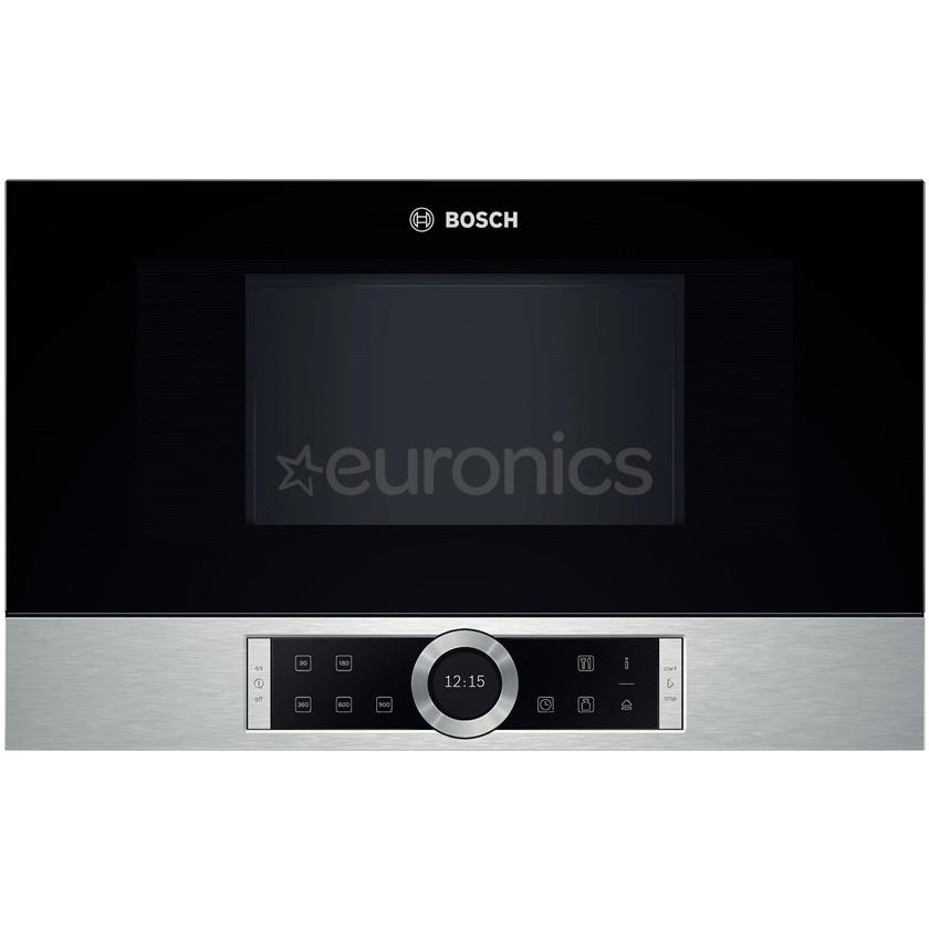 Bosch, 21 L, 900 W, vasaku käega avanev, roostevaba teras - Integreeritav mikrolaineahi
