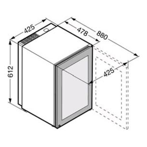 Sigarikülmik Liebherr (61,2 cm)