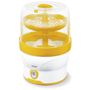 Beurer, white/yellow - Digital steam steriliser