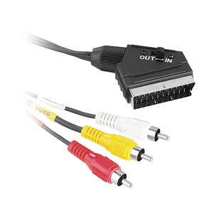 Juhe SCART -- 3×RCA, Hama (1,5 m)