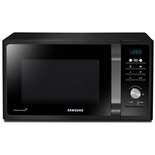 Samsung, 23 л, черный/серебристый - Микроволновая печь с грилем MG23F301TAK/BA