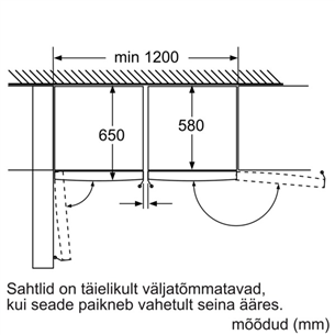 SBS külmik KSV36CI30 / GSN36CI30, Bosch