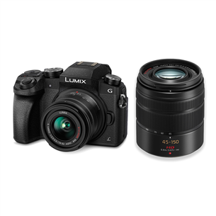 Hübriidkaamera Panasonic LUMIX G7 + LUMIX G Vario 14-42mm ja 45-150mm