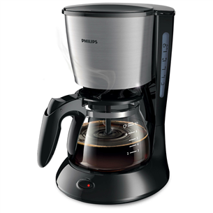 Philips Daily Collection, water tank 0.6 L, black/silver - Coffee Maker