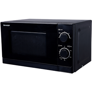 Sharp, 20 L, 800 W, must - Mikrolaineahi R200BKW