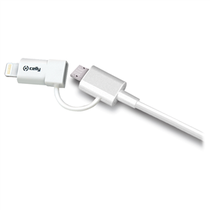 Juhe USB -- Lightning / micro USB, Celly / 1 m