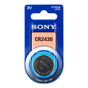 1x CR2430 liitium patarei Sony