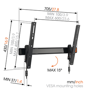 Vogel's W50810, 40-65" - TV wall mount