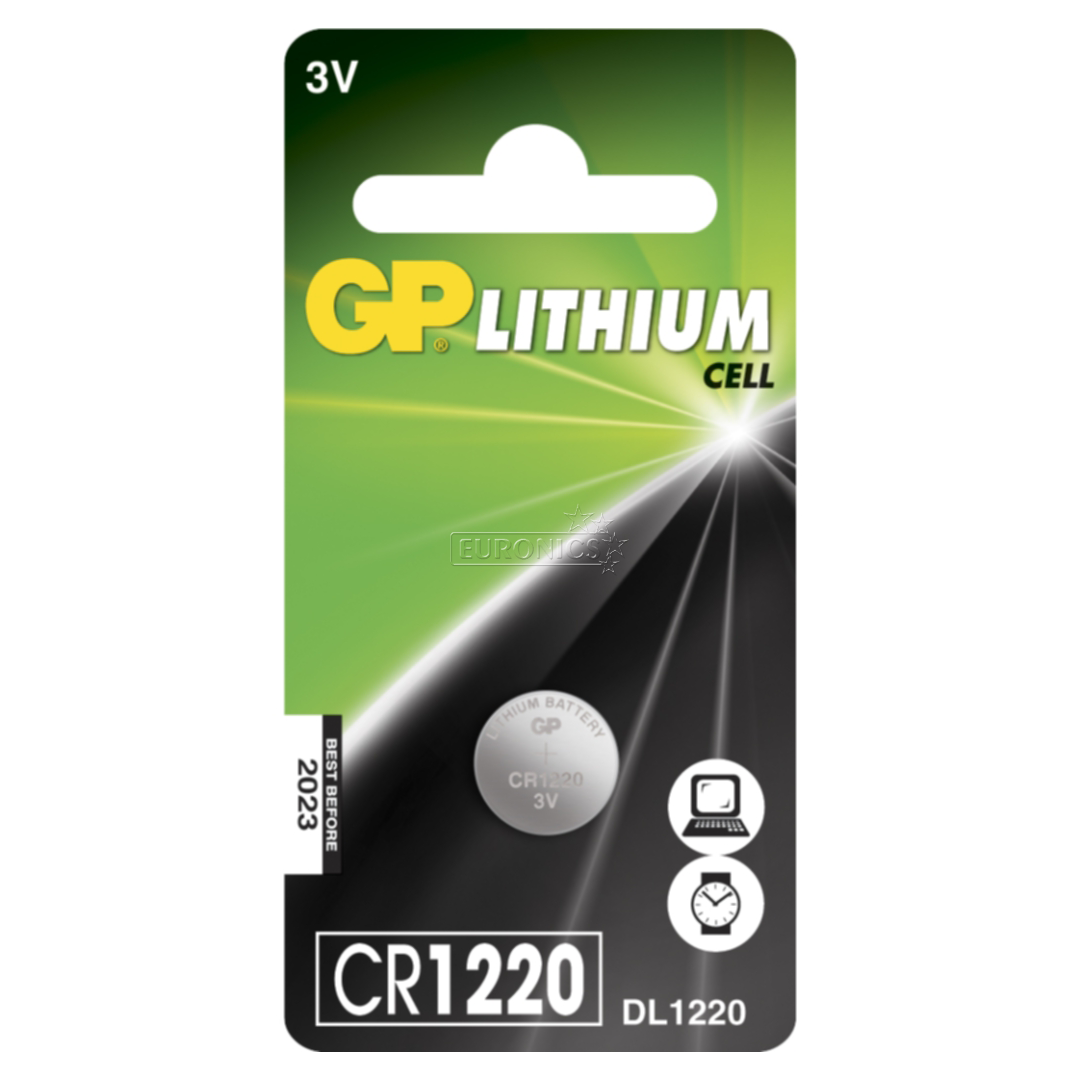 GP CR1220, 1 шт. - Батарейка