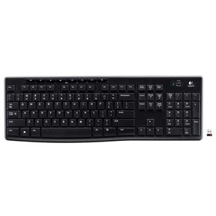 Logitech K270, US, must - Juhtmevaba klaviatuur