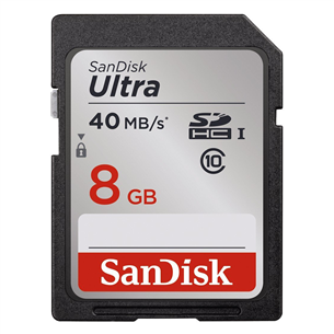 SDHC mälukaart (8 GB), SanDisk