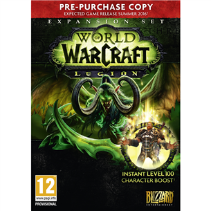 Arvutimäng World of Warcraft: Legion eelmüügi koopia