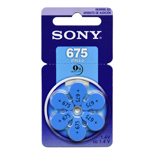 Batteries Hearing Aid 675, Sony / 6 psc