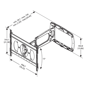 TV wall mount Vogel's PFW6850 (32-70")