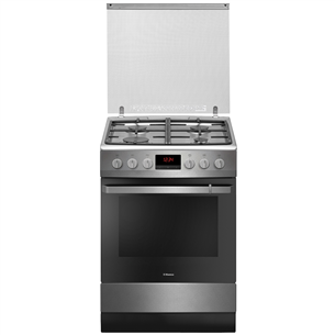 Hansa, 66 L, inox  - Freestanding Gas Cooker with Electric Oven