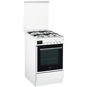Gas cooker with electric oven, Whirlpool / 50 cm