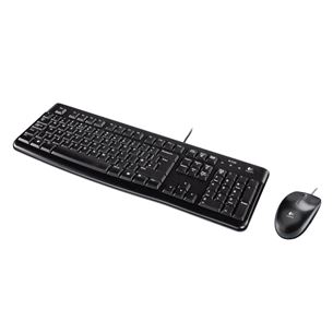 Logitech MK120, US, must - Klaviatuur + hiir