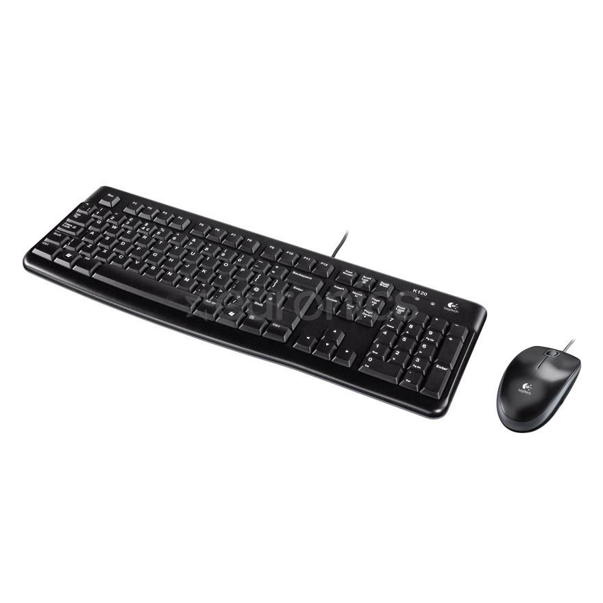 Logitech MK120, US, must - Klaviatuur + hiir