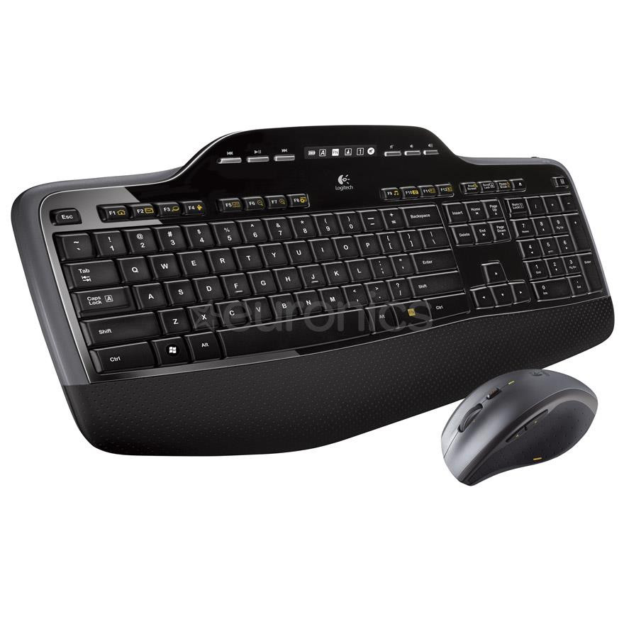 Logitech MK710, US, must - Juhtmevaba klaviatuur + hiir