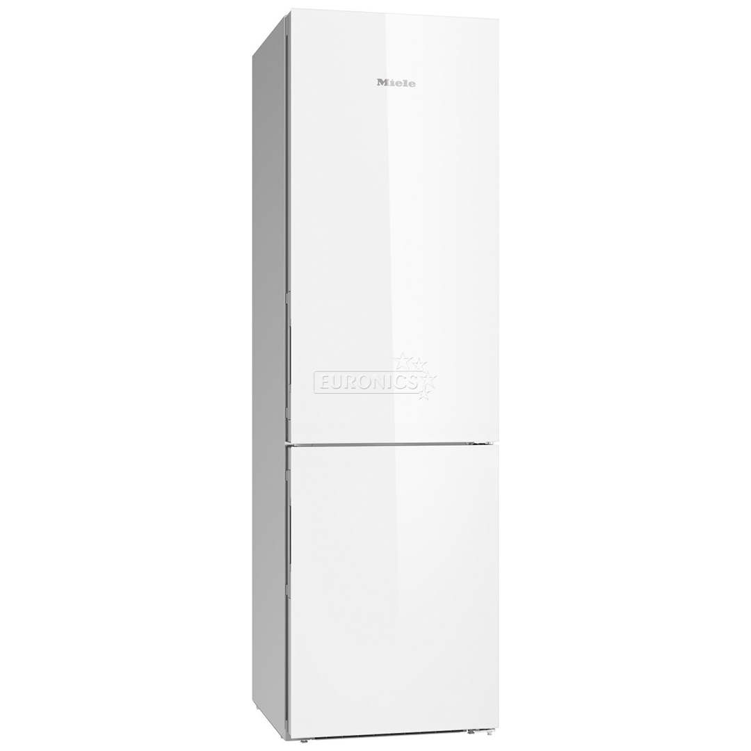 Miele, 351 L, kõrgus 201 cm, valge klaas/hallid küljed - Külmik