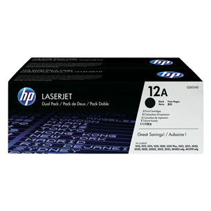 Toner 12A dual pack, HP / black
