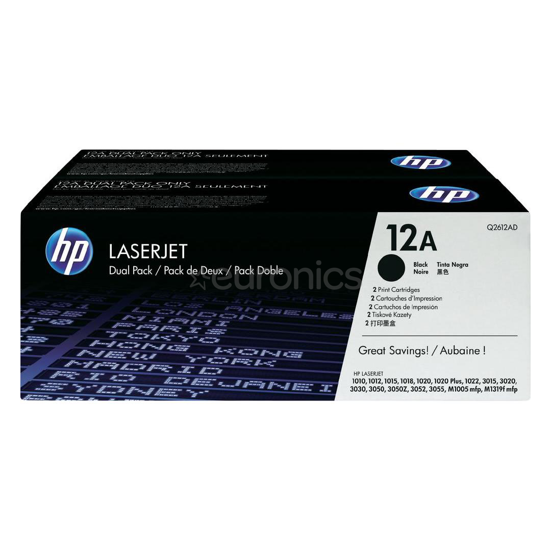 Tooner 12A topeltpakk, HP / must