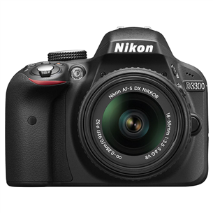Зеркальная фотокамера D3300 + объектив AF-P DX NIKKOR 18-55мм F/3.5-5.6G VR, Nikon