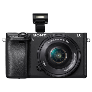Гибридная фотокамера α6300 + объектив 16-50 мм Power Zoom, Sony