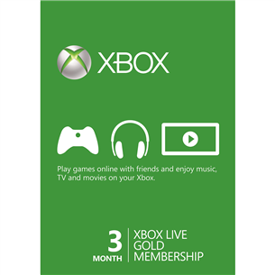 Xbox Live Gold liikmekaart, Microsoft / 3 kuud