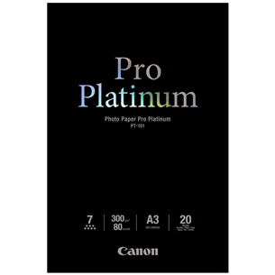 Photo paper PT-101 Pro Platinum (A3), Canon 20 sheets