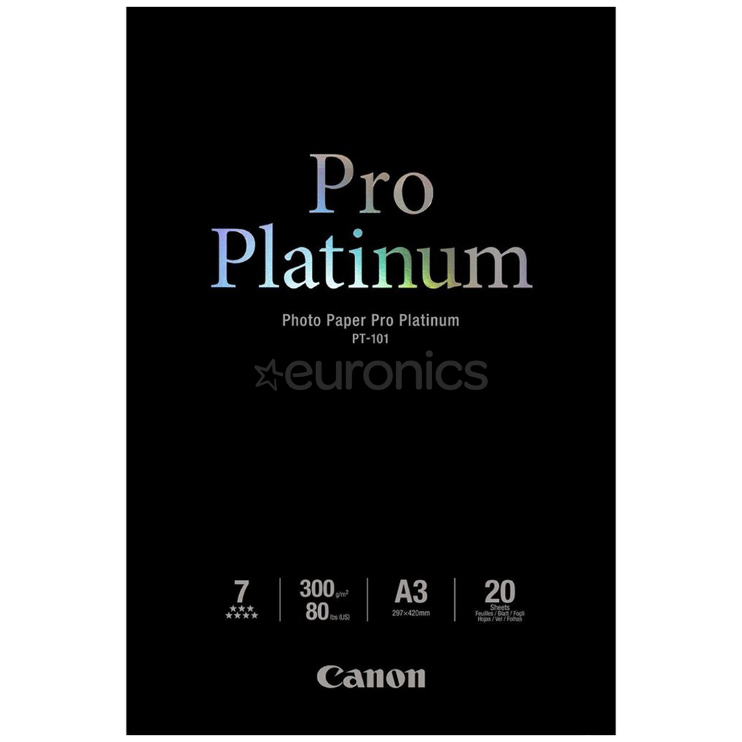 Fotopaber PT-101 Pro Platinum (A3), Canon 20 lehte
