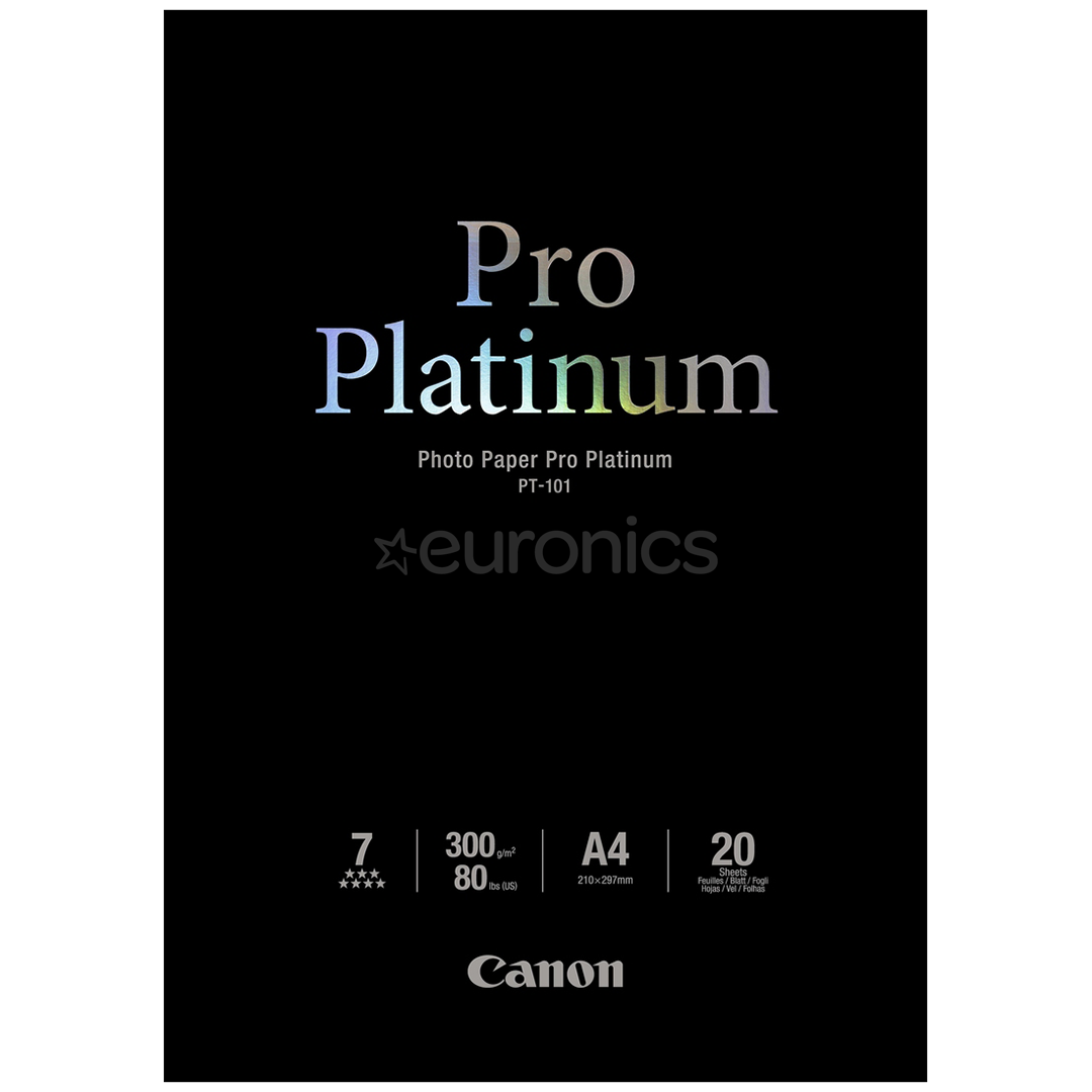 Photo paper PT-101 Pro Platinum (A4), Canon 20 sheets