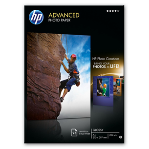 Photo paper Advanced (A4), HP / 25 sheets