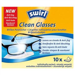 Swirl, 10 pcs. - Disposable wipes for cleaning glasses CLEANGLASSES2