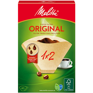 Melitta 1x2, 40 pcs - Coffee filters