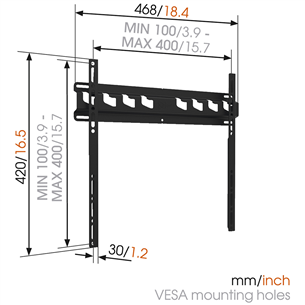 Teleri seinakinnitus Vogels MA3000 (32-55")