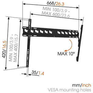 Teleri seinakinnitus Vogel's MA4010 (40-65")