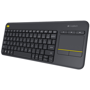 Logitech K400 Plus, SWE, серый - Беспроводная клавиатура с тачпадом