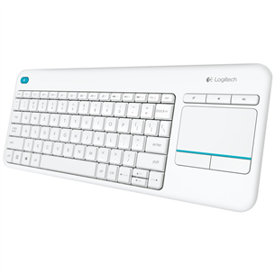 Logitech K400 Plus, SWE, valge - Juhtmevaba klaviatuur