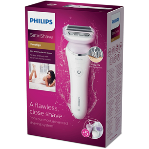 Philips SatinShave Prestige Wet&Dry, белый/сиреневый - Электробритва