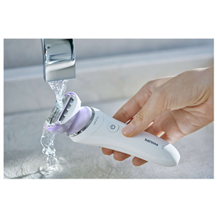 Philips SatinShave Prestige Wet&Dry, белый/сиреневый - Электробритва