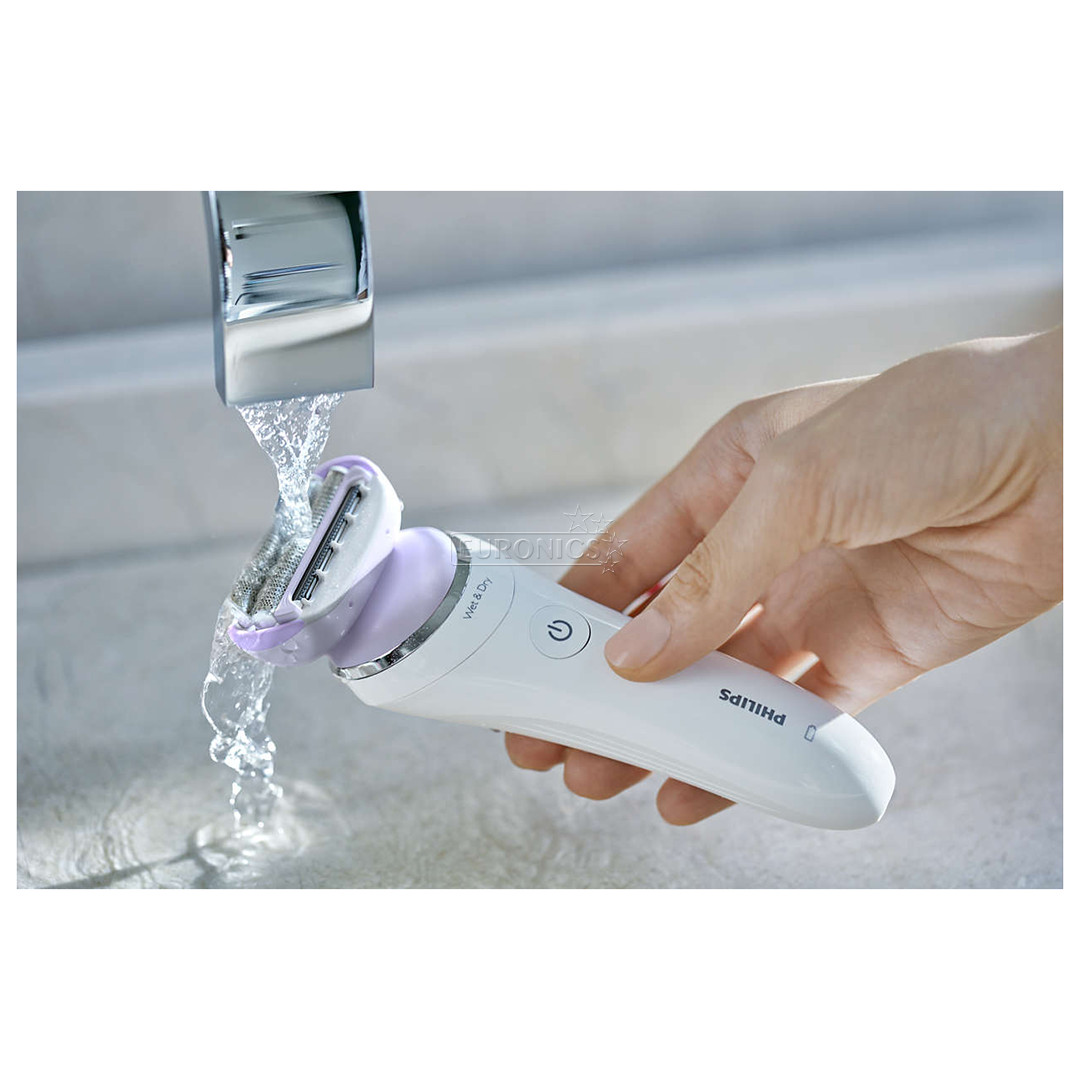 Philips SatinShave Prestige Wet & Dry, whita/purple - Electric shaver